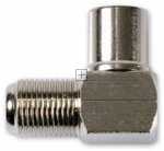 Fuba Coax Plug/f-socket - Ovz 069 Coax Plug-f-socket Adaptor 90º