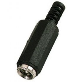 Power Supply Jack - T-521j 2 Pin Female Dc Power Plug 5,5-2,1 Mm - Weldable