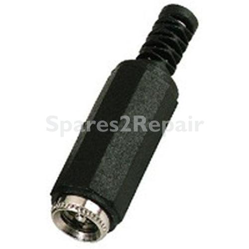 Power Supply Jack - T-521j 2 Pin Female Dc Power Plug 5,5-2,1 Mm - Weldable