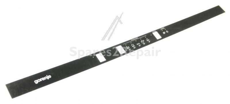 Hisense Gorenje Front Housing - 799657 Control Panel Label