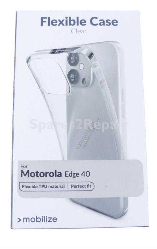 Mobilize Leather Bag Gsm - 28983 Mobilize Gelly Case Motorola Edge 40 Clear
