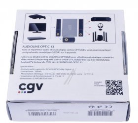 Cgv Toslink Distributor - Suitable For Audi Oline Optic 13 RÉpartiteur Suitable For Audi O NumÉrique Optique & Coaxial ->3x Optiques