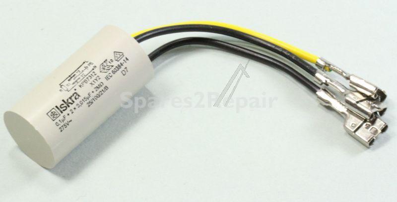 Decoupling Capacitor - C00338668 Interf Filter 0 1Μf + 2x0 010Μf + 2mohm [Whirlpool Indesit]