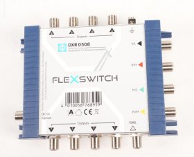 Wisi Multi Switch - Dxr 0508 Flexswitch Multiswitch Receiver-powered 5in8 Compatible With All Cascadeable Dxc 05xx Models - 76895
