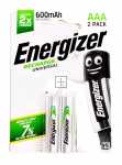 Energizer Microcell-battery 1.2v - Lr03 E304436400 Nimh Universal Rechargeable Battery Micro (aaa) 600mah Precharged Chp 2 Pieces
