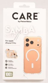 Panzerglass Leather Bag Gsm - Cr37687 Care By Panzerglass Fashionable Case Samba Transparent W White Magsafe Iphone 17 Pro