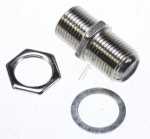 Compatible F jack-f jack Adaptor - Adaptor-coupler F-socket To F-socket +nut-washers