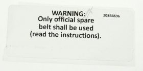 Drive Belts - 20844696 Belt Label-bldc [Vestel]