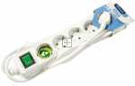 VIVANCO 5 Way Socket Outlet Switch EBLS 5W 5 WAY SOCKET OUTLET SWITCH,WHITE,1,4M,1,5MM˛ 27016