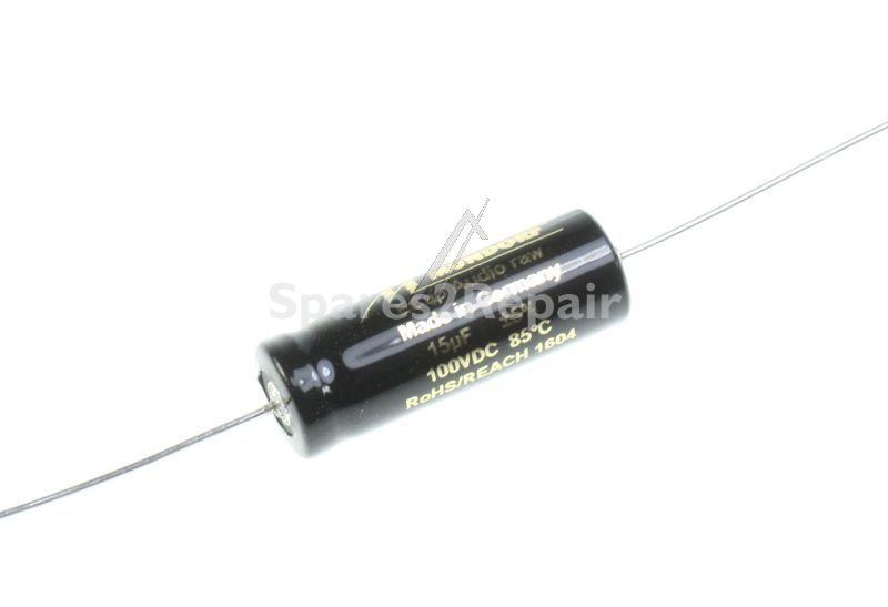 Mundorf 100v Axial Electrolytic 85 Deg - 15uf-100v Audio Elcap Axial 85° 10x30mm Bipolar Raw