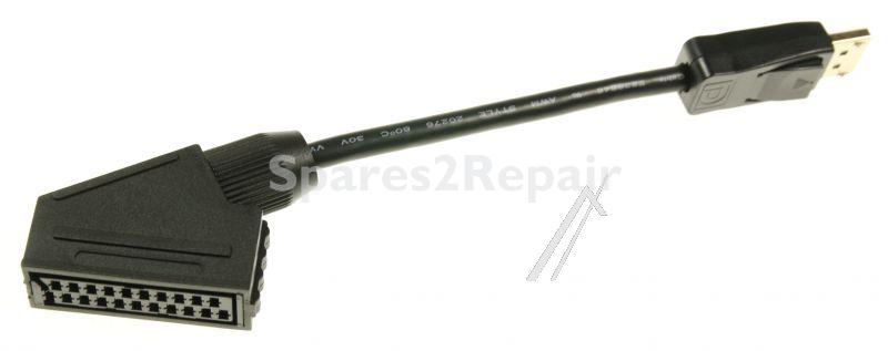 Sharp Umc Scart Adaptor - Wmu-wir-0353n Mini Scart To Scart Cable Black