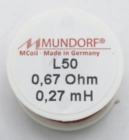 Mundorf Coil - 0,27mh-0,67r Mcoil Air-coil, Ofc-copper, 0,5mm-wire, 25x10mm