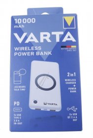 Varta Battery Consumer - 57913 101 111 Wireless Qi Powerbank 10000mah + Charging Cable