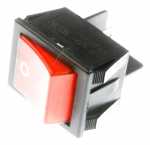 Com Rocker Switch - Bipolar Rocker Switch Red 1 - 0 23x32