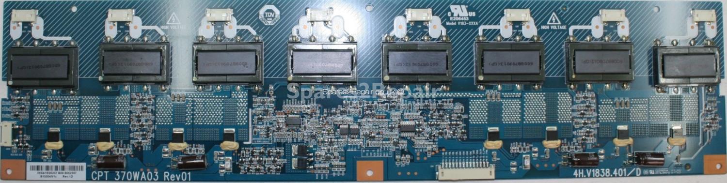 Acoustic Solutions LCD37805HD - Inverter - VK.8A183.I02 - Rev.1D - 4H.V1838.401 D - CPT 370WA03 Rev01