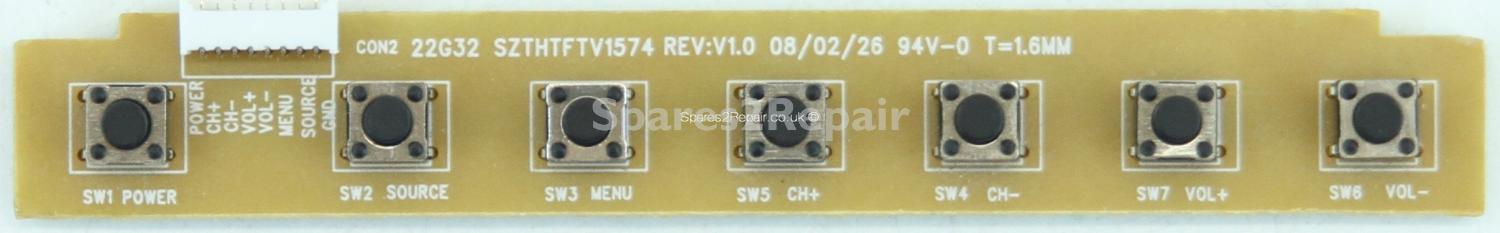 Baird TI4603BC - Buttons - SZTHTFTV1574 - REV:V1.0