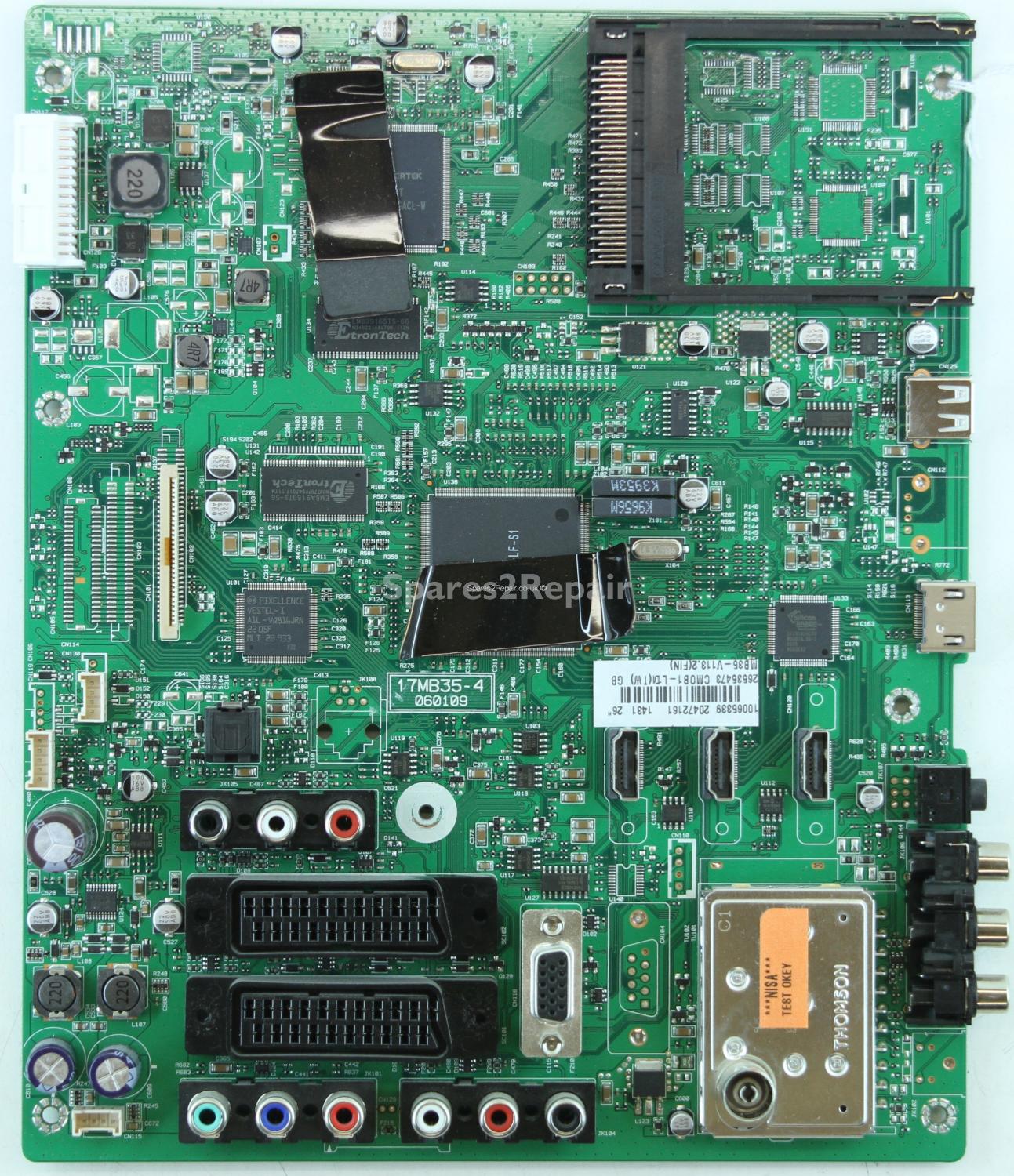 Finlux 26FLD850PU - Main AV - 20472161 - 17MB35-4 - 060109