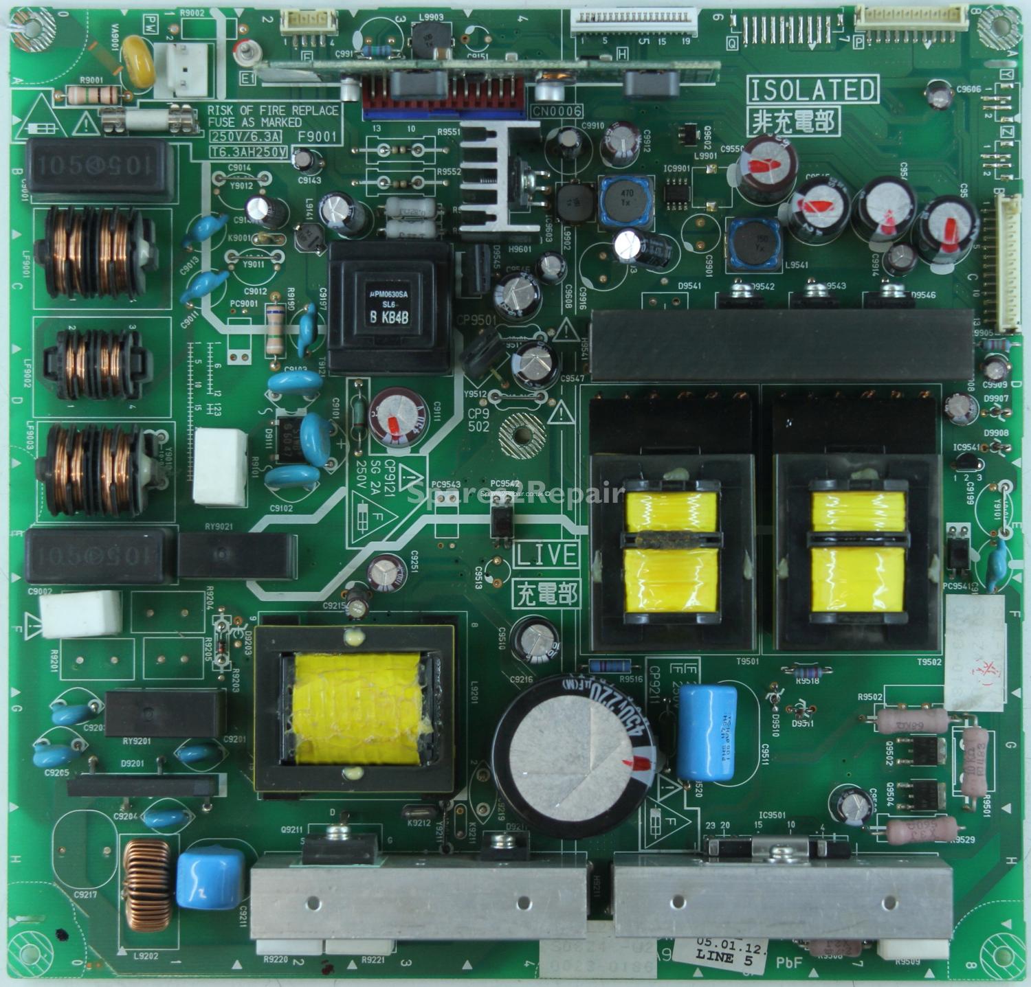 JVC LT-26C50BJ - PSU - LCA90348- SFL-9007A - LCB90348 -001D