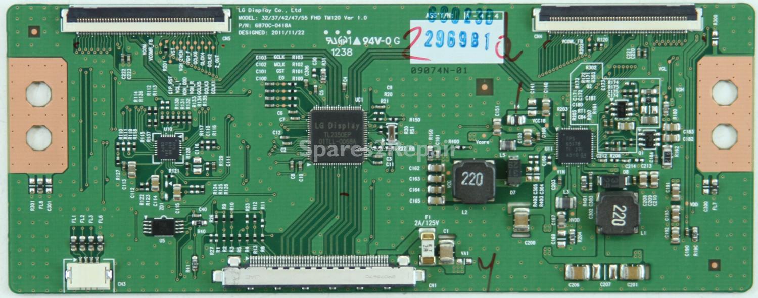 LG 47LS5600 - T-Con - 6871L-2969B - 6870C-0418A - 32/37/42/47/55 FHD TM120 Ver1.0