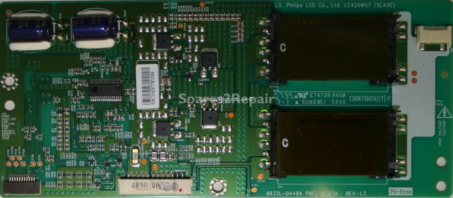 Loewe Modus L42 - Inverter - 6632L-0449A - PNEL-T703A REV-1.3 - LC420WX7 SLAVE - 2300KTS002A