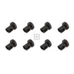 Compatible for AEG, Electrolux, Moffat, Tricity Bendix, Zanussi ESL6115, ZDT6255, ZSF6126 Type Dark Grey Upper Basket Wheel (Pack of 8)