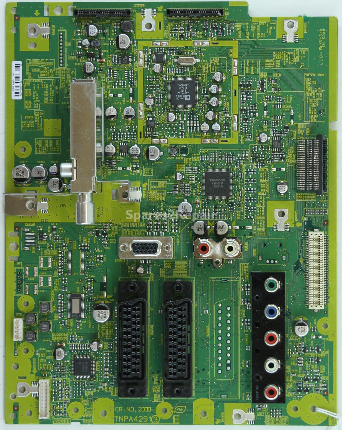 Panasonic TX-26LXD70 - Main AV - TNPA4291 3 H - TXN/H20MEQ