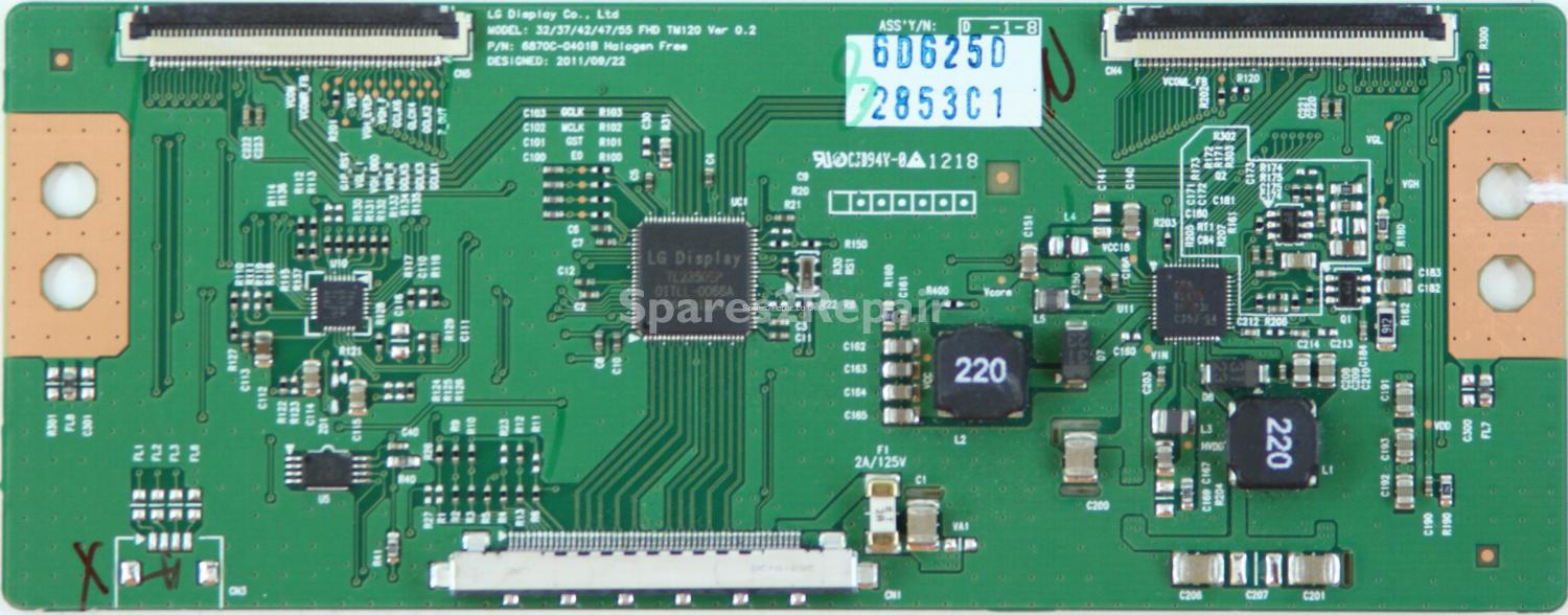 Philips 32PFL4007T/12 - T-Con - 6871L-2853C - 6870C-0401B - 32/37/42/47/55 FHD TM120 Ver 0.2