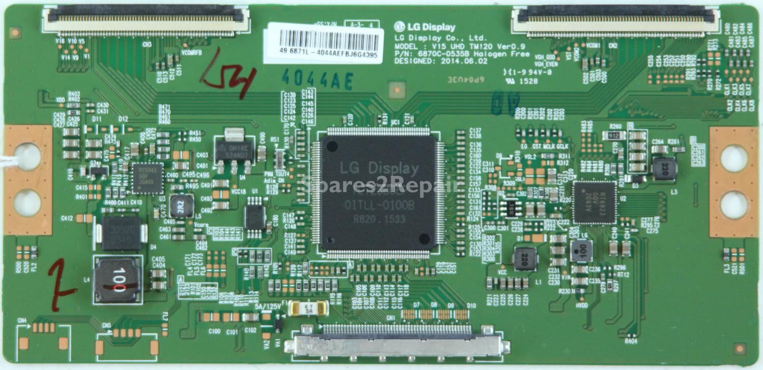 Philips 49PUT4900/12 - T-Con - 6871L-4044A - 6870C-0535B - V15 UHD TM120 Ver0.9