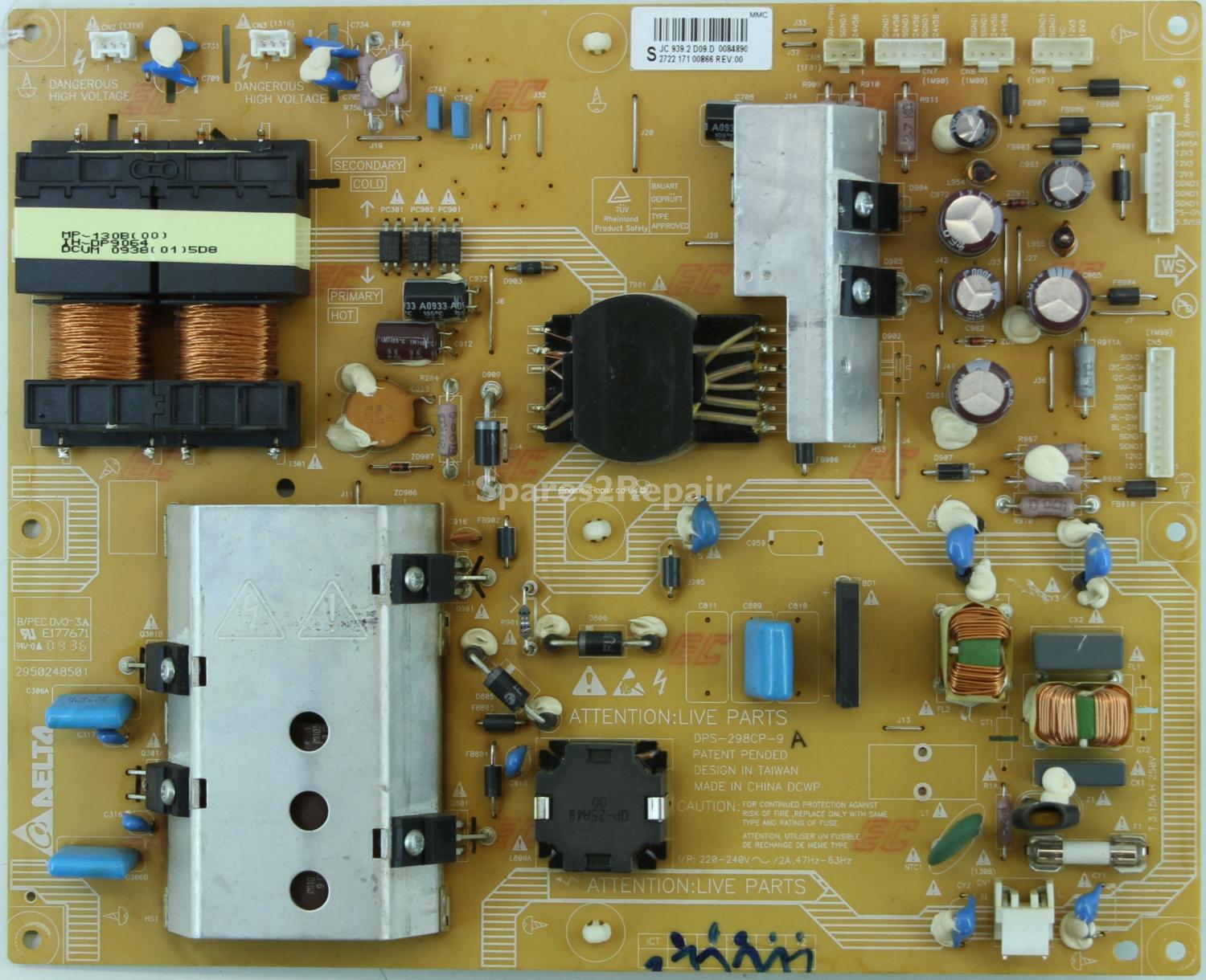 Philips 42PFL7404H/12 - PSU - 2722 171 00866 - DPS-298CP-9 - 2950248501