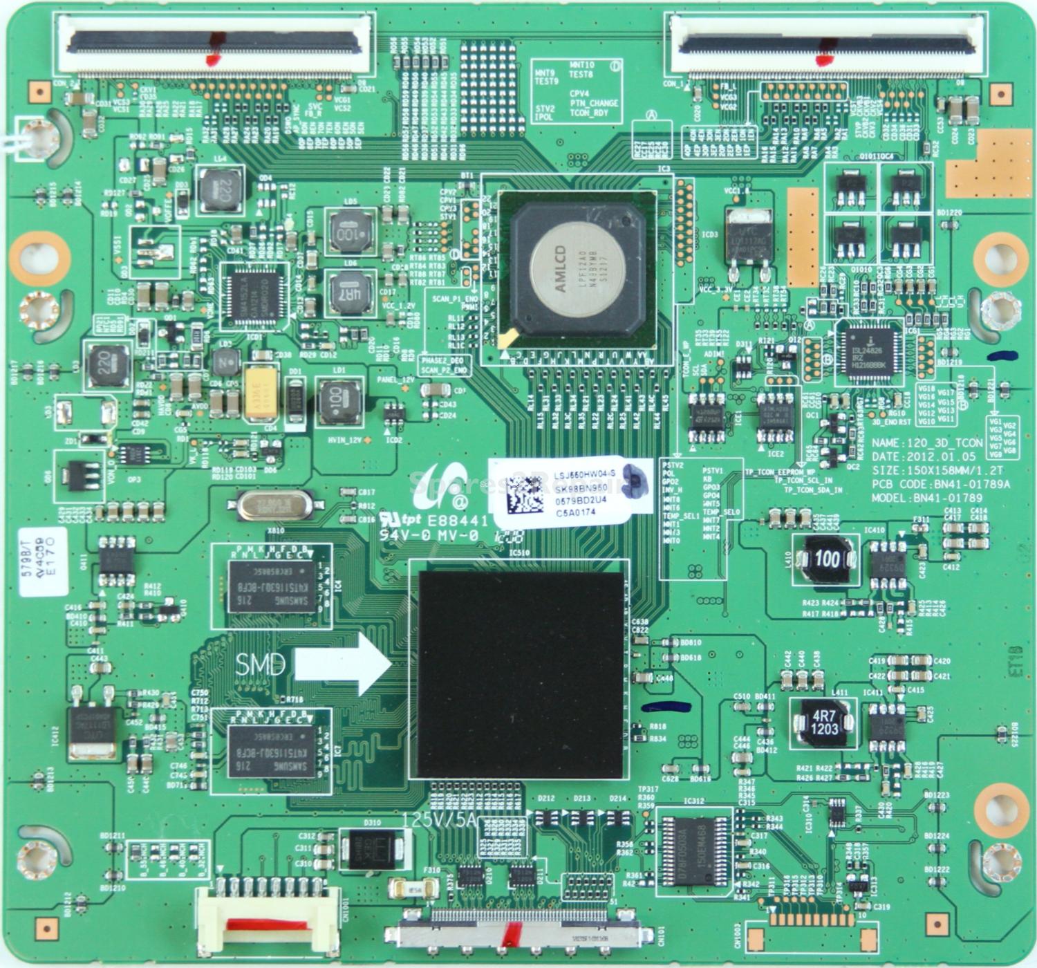 Samsung UE55ES6800 - T-Con - BN95-00579B - BN41-01789A - 120_3D_TCON - LSJ550HW04-S