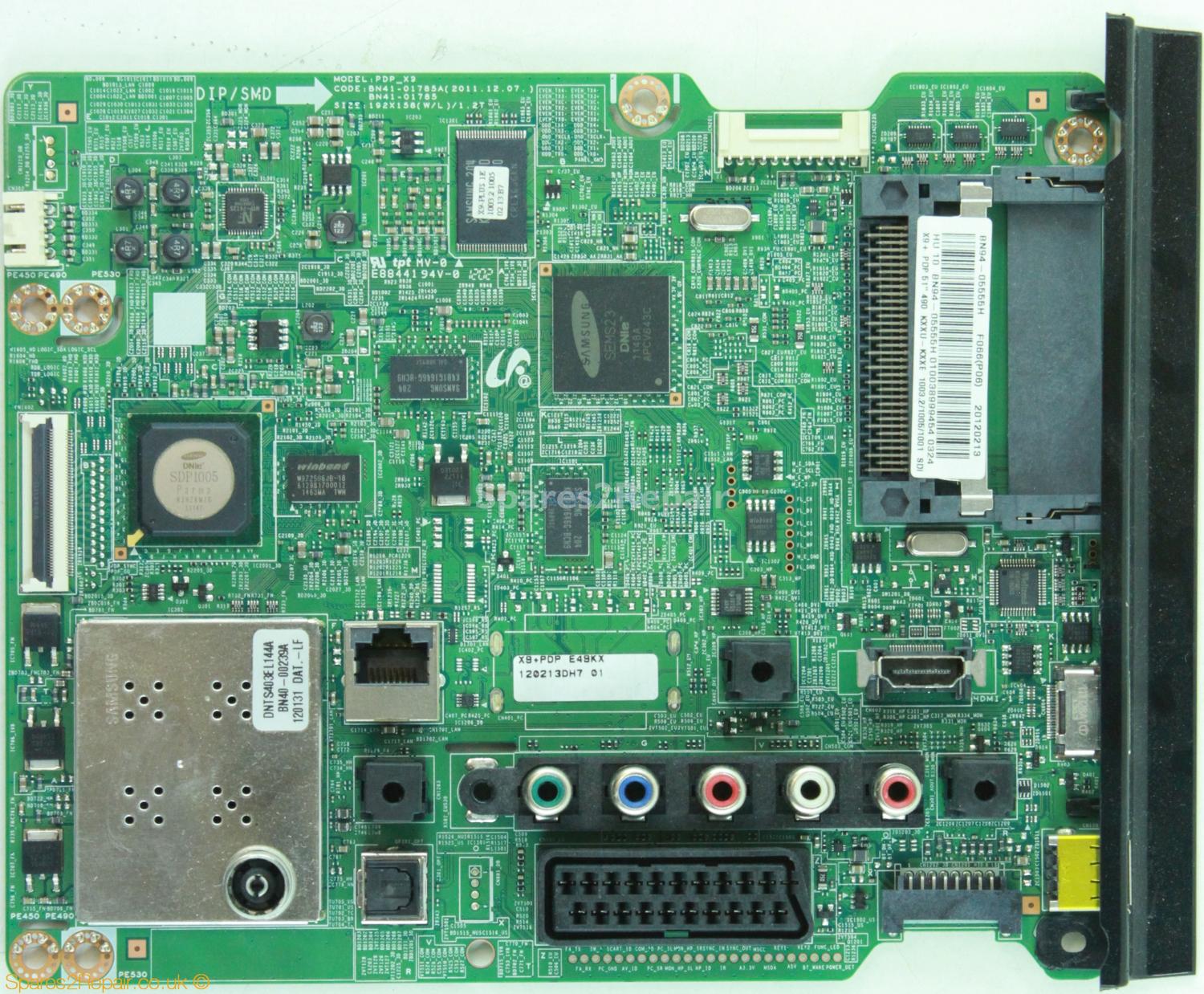 Samsung PS51E490B1K - Main AV - BN94-05555H - BN41-01785A - PDP_X9