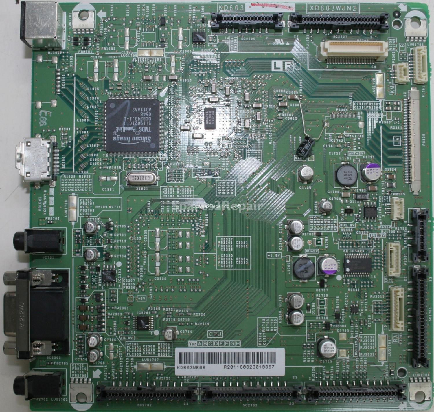 Sharp LC-32P70E - AV Inputs - KD603WE06 - XD603WJN2