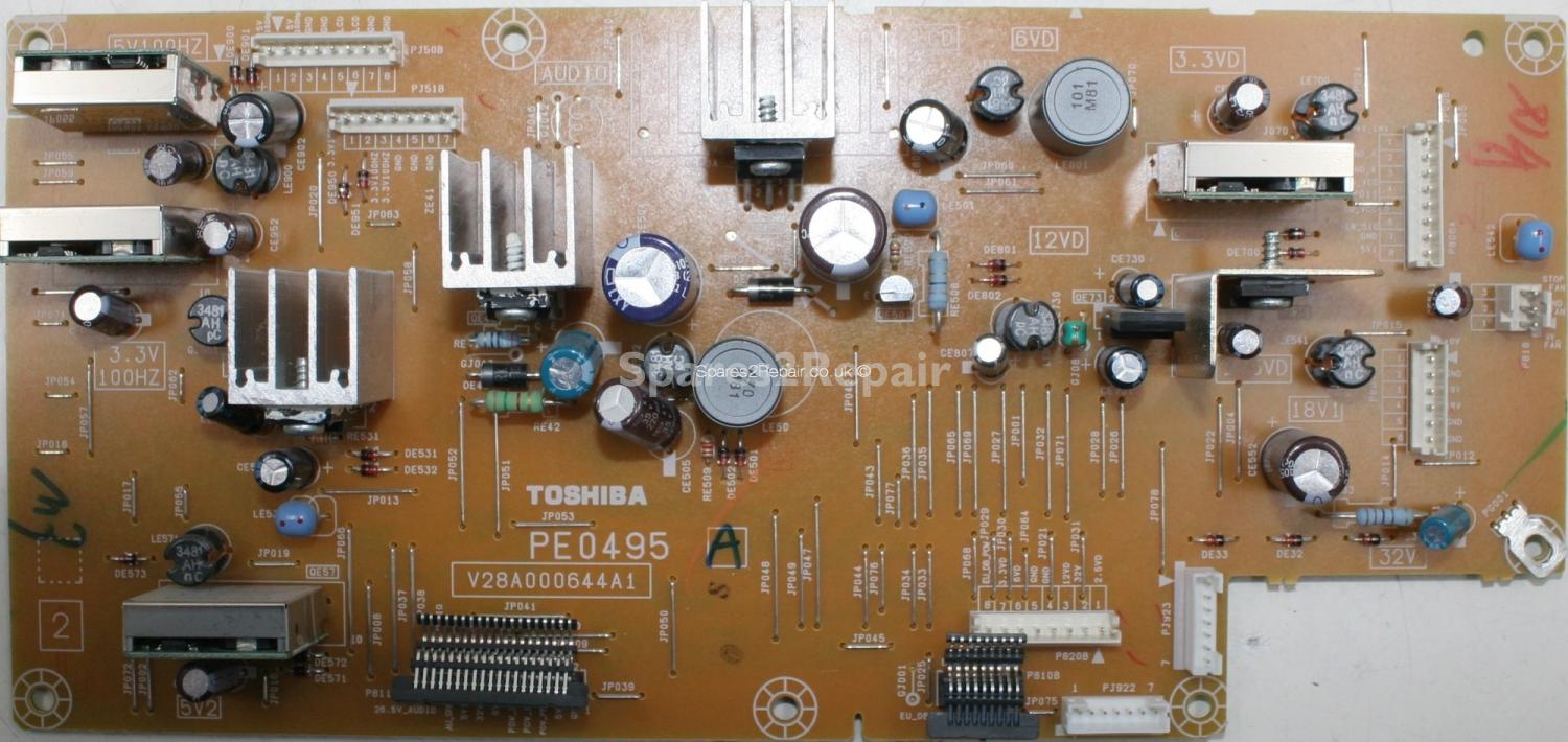 Toshiba 40ZF355D - Sub PSU - PE0495 A - V28A000644A1
