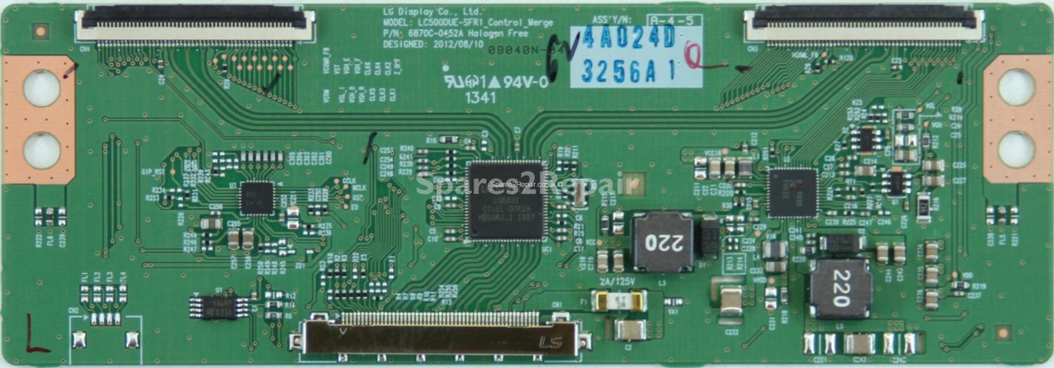 Toshiba 50L4333DG - T-Con - 6871L-3256A - 6870C-0452A - LC500DUE-SFR1_Control_Merge